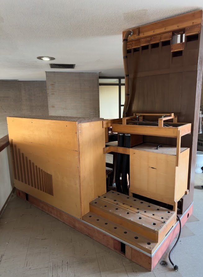 Partially dismantled