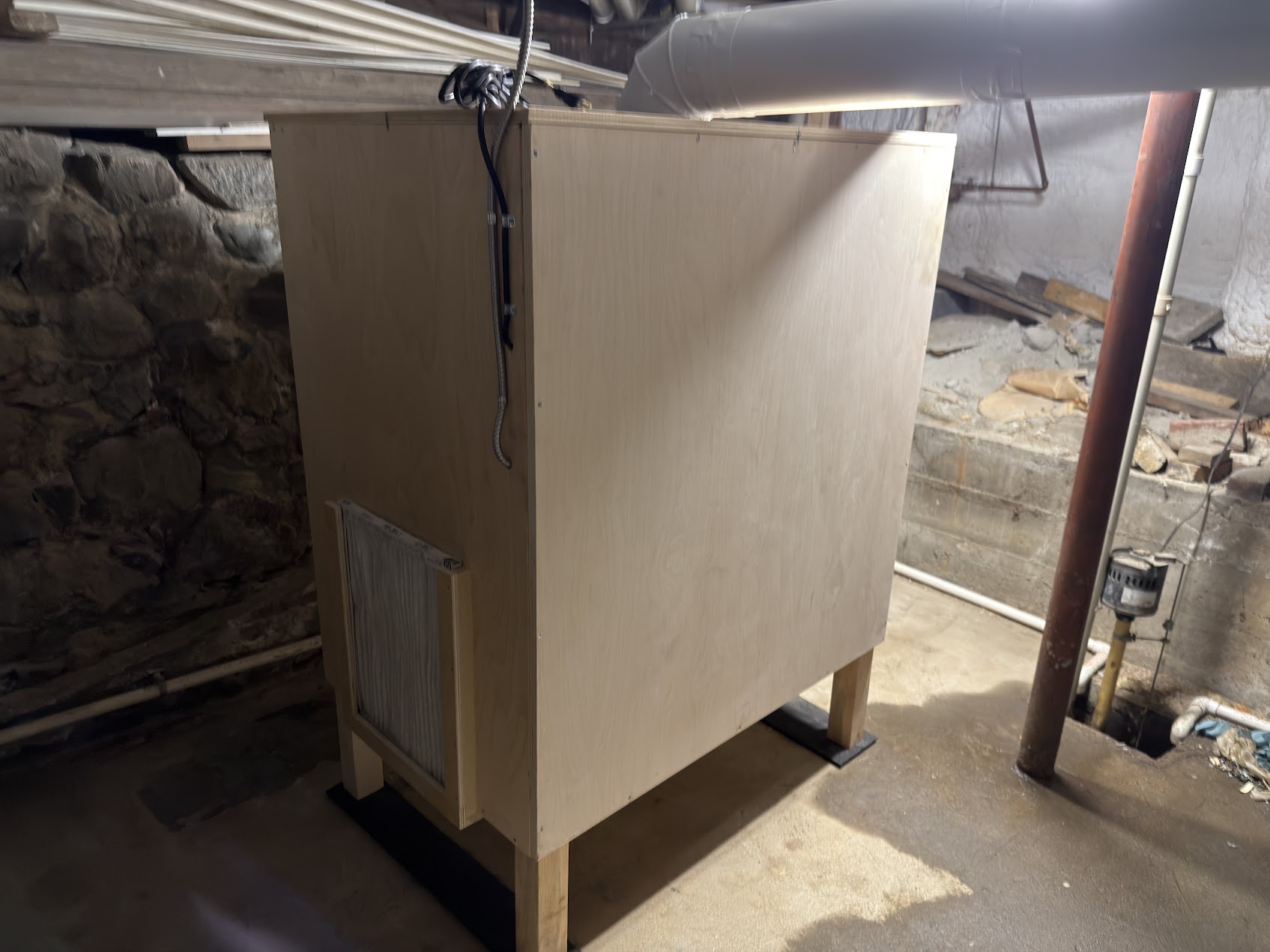Fully assembled blower box