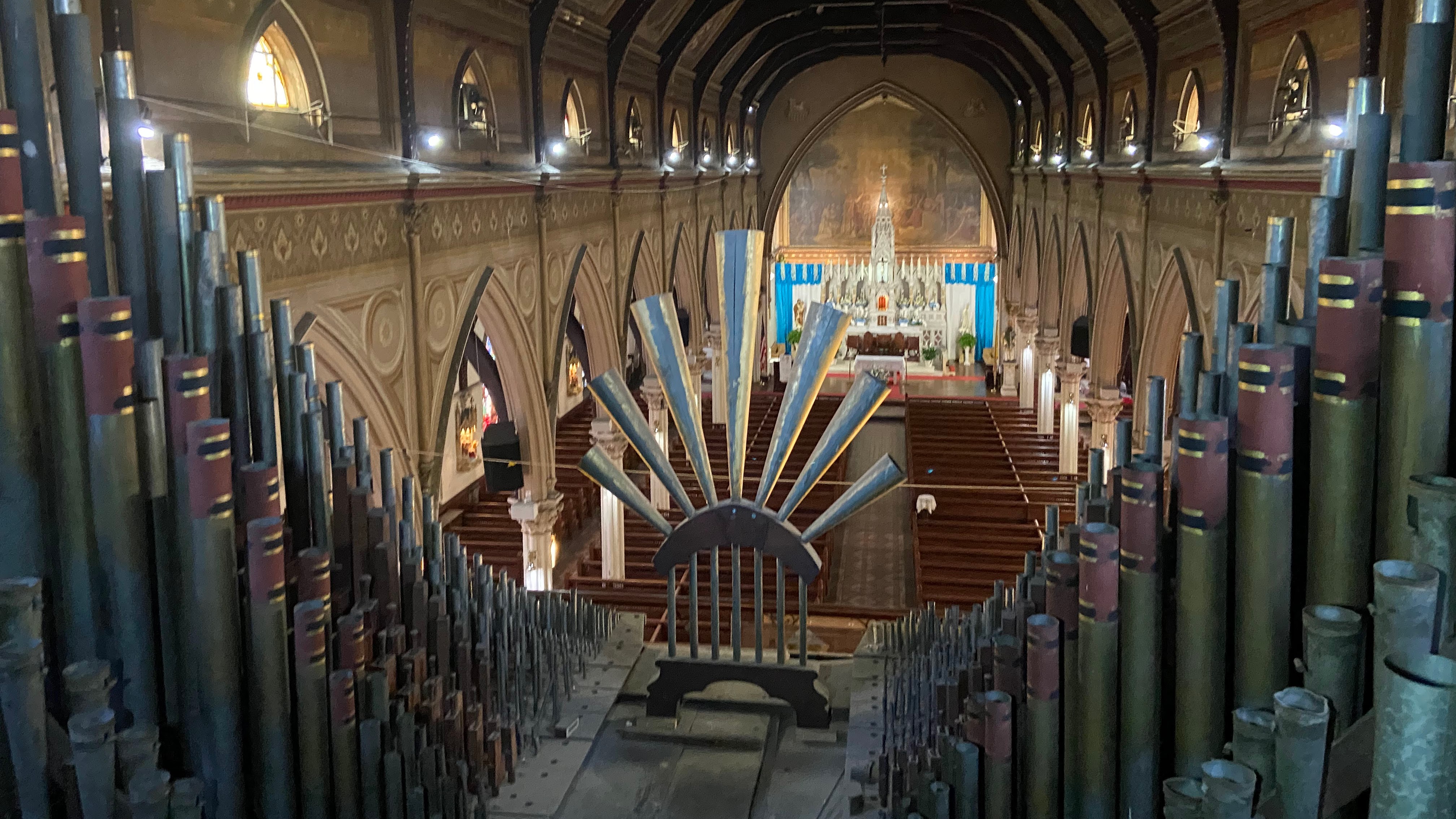 Great pipework looking to nave