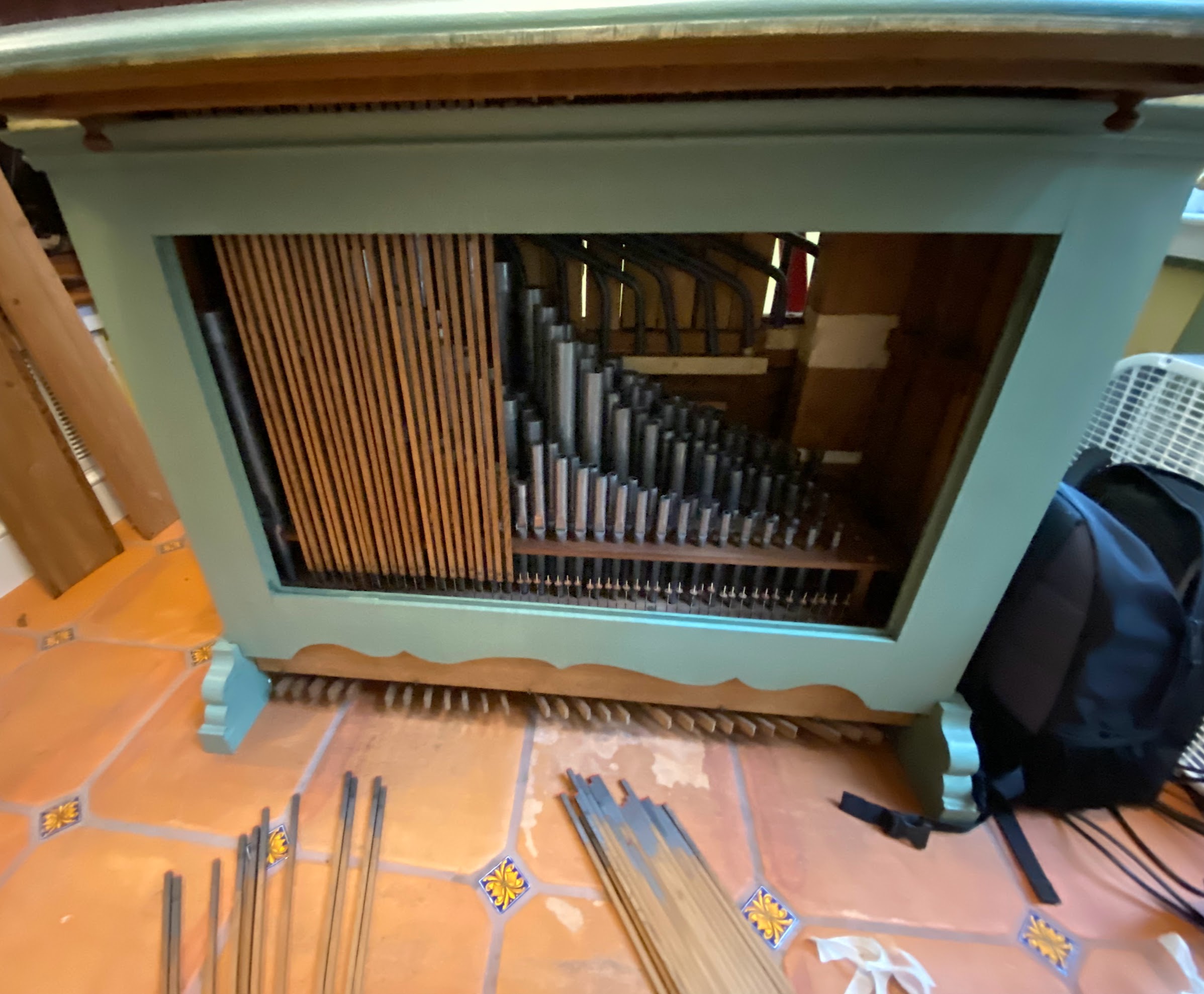 Instrument during assembly